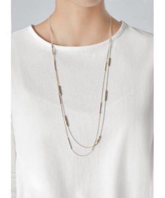 Style Deli スタイルデリ のメタルビーズ バー２連ロングネックレス通販 集英社happy Plus Store