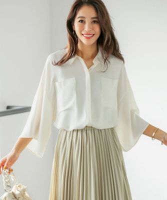 Style Deli スタイルデリ のワイドスリーブとろみシャツ通販 Leeマルシェ