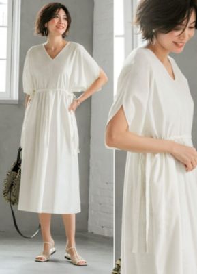Style Deli スタイルデリ の Luxe ホワイトリネンカバーアップワンピース通販 集英社happy Plus Store