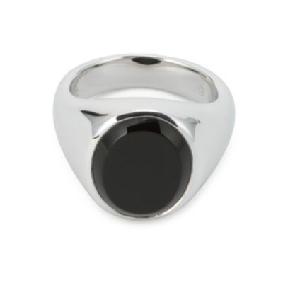 ＜集英社＞ TOM WOOD(トムウッド)/Lizzie Ring Polished Black Onyx