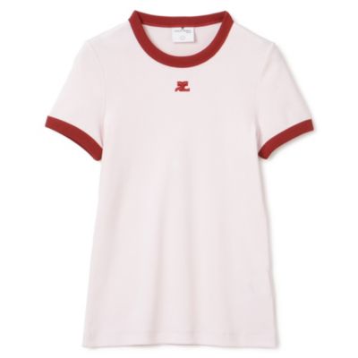 ☆NEW☆【Courreges (クレージュ) 】肩ジップロゴトップス (Courreges