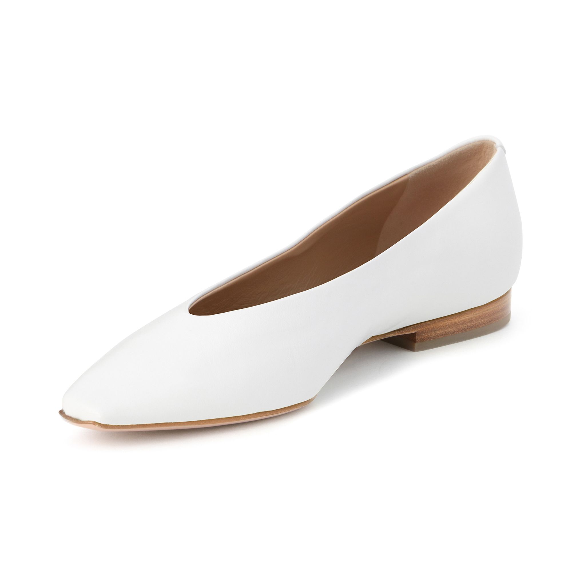 PELLICO(ペリーコ)/SOFT SEMI SQUARE TOE DEEP CUT PUMPS FLAT