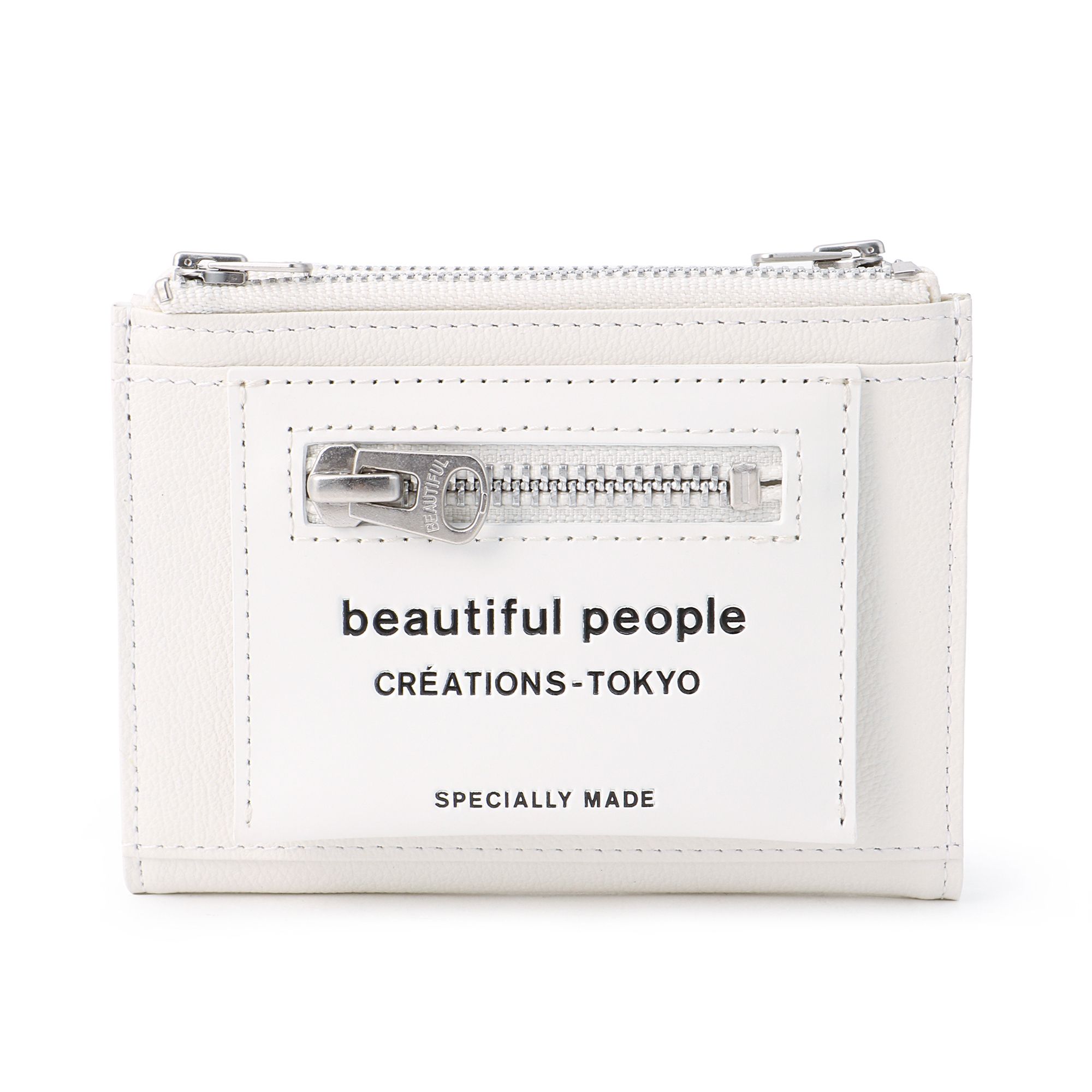  beautiful people(ビューティフルピープル)/lining logo pocketcompact wallet