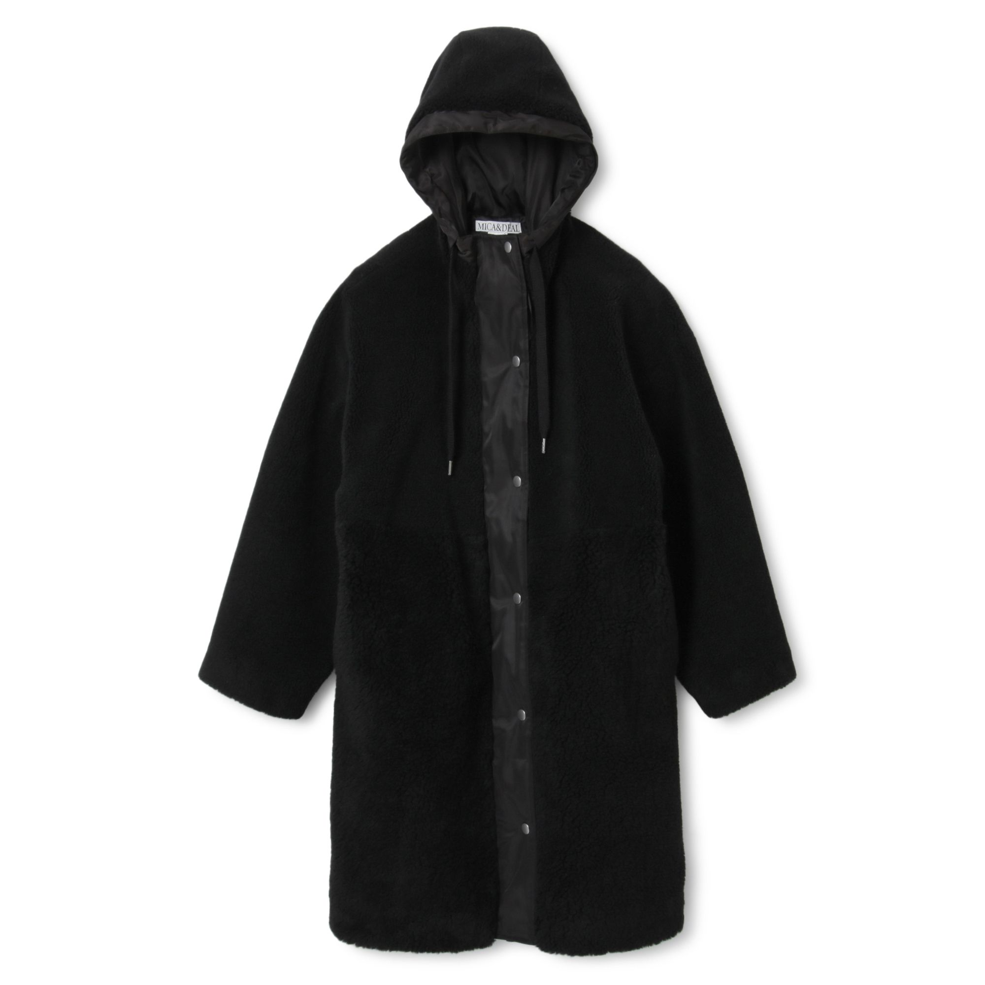 hooded boa coat／MICA & DEAL