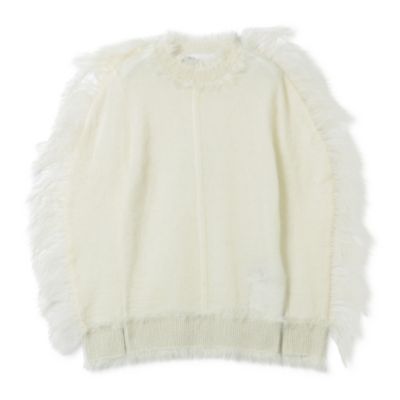 TOGA Fur tape knit pullover