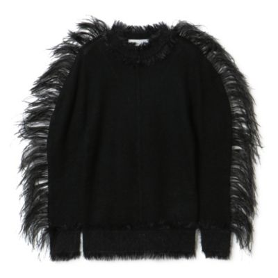 TOGA Fur tape knit pullover