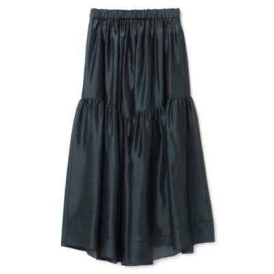 HIRONASHOP極美品　定価99000円程　BLAMINK シルクギャザーロングスカート