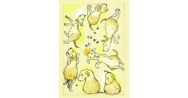 山本容子作(ヤマモトヨウコ サク)の『息白し』銅版画 手彩色通販 