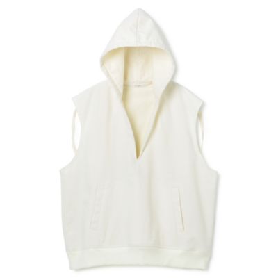 CINOH PAPER URAKE SLEEVELESS HOODIE