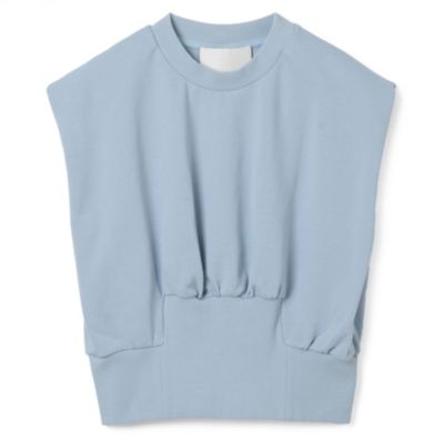 3.1 Phillip Lim SL FRENCH TERRY SHIRRED TOP