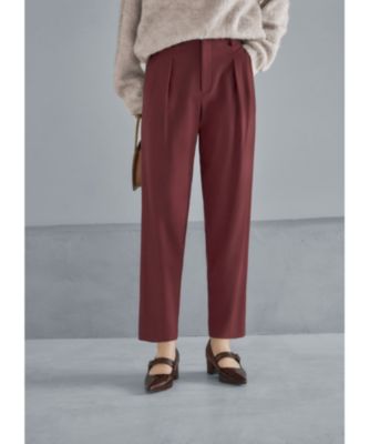集英社HAPPY PLUS STORESTYLE DELI（スタイルデリ）/【Made in JAPAN】裏微起毛ストレッチタック留めパンツ