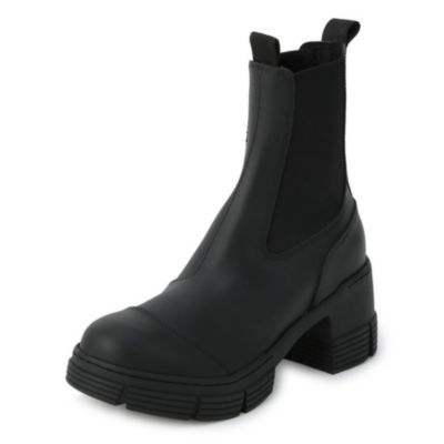 GANNI Recycled Rubber Heeled City Boot