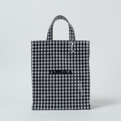TEMBEA PAPER TOTE SMALL GINGHAM