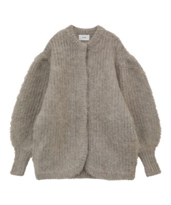 CLANE COLOR MOHAIR SHAGGY CARDIGAN