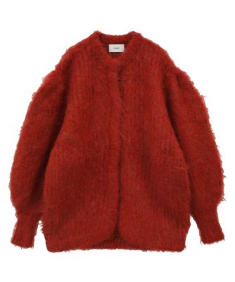 ＜集英社＞ CLANE(クラネ)/COLOR MOHAIR SHAGGY CARDIGAN