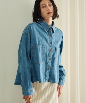 marjour(マージュール)のOVER DENIM SHIRT JACKET通販 | LEEマルシェ