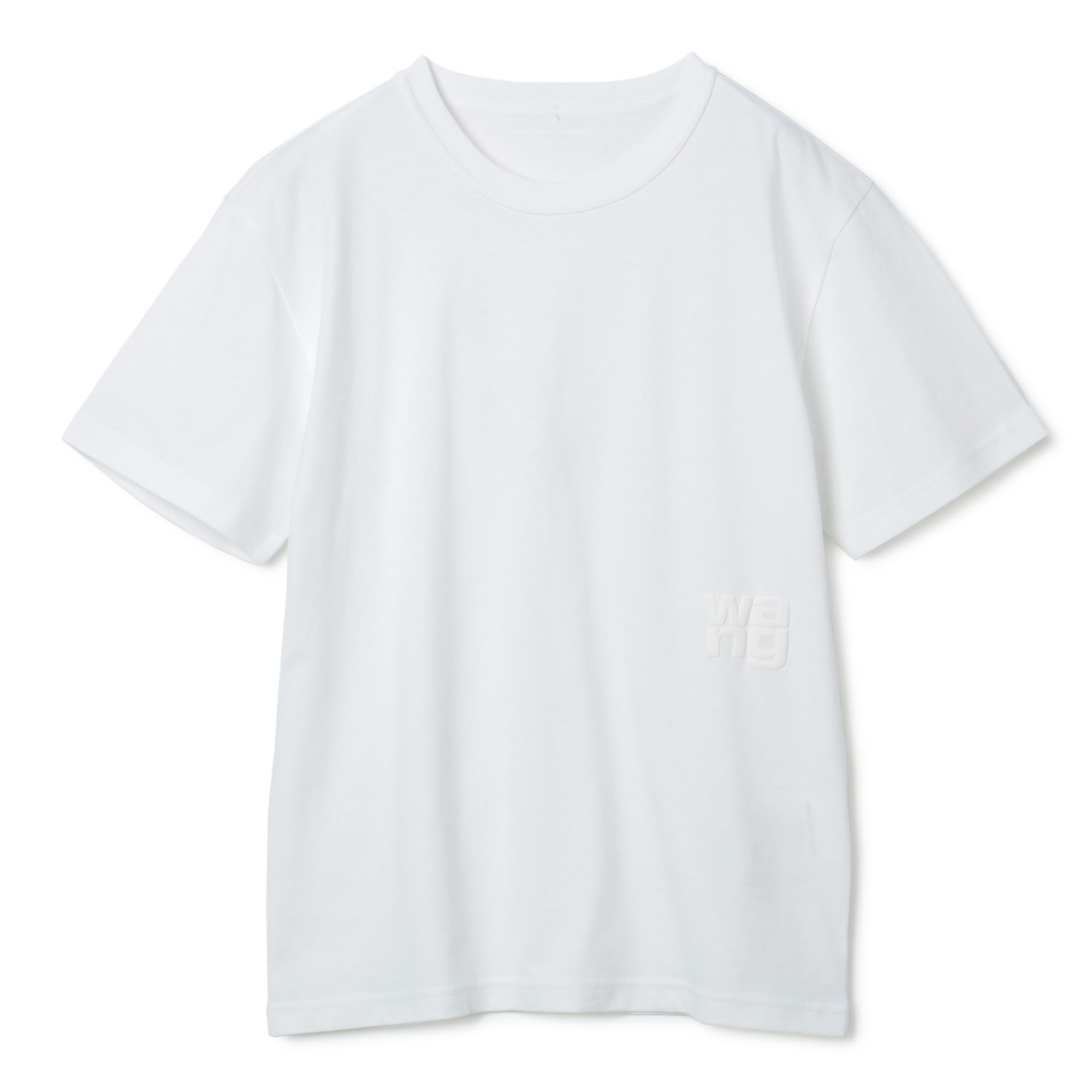 ѼHAPPY PLUS STORE㤨ALEXANDER WANG(쥭/ESSENTIAL JSY SS TEE W PUFF LOGO  BOUND NECKפβǤʤ13,860ߤˤʤޤ