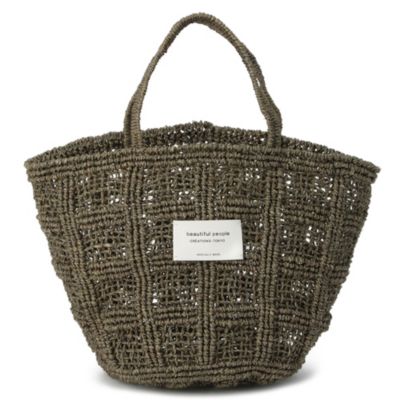 beautiful people(ビューティフルピープル)のabaca knitting tote bag