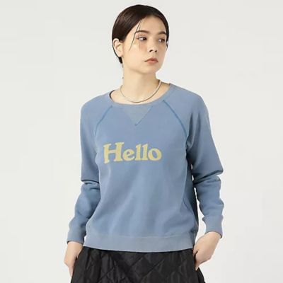 単品価格 マディソンブルー HELLO 裏毛ロングスリーブスウェット