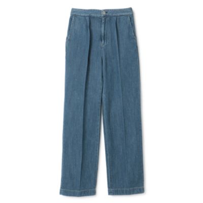 ＜集英社＞ Munich(ミューニック)/tencel cotton denim wide straight pants