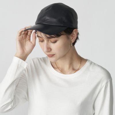 23AW KARL DONOGHUE LAMB LEATHER JET CAP - キャップ