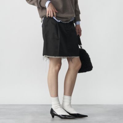 ＜集英社＞ 08sircus(08サーカス)/Glossy satin pleated skirt