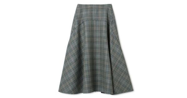 beautiful people(ビューティフルピープル)のtweed check zipper flare  