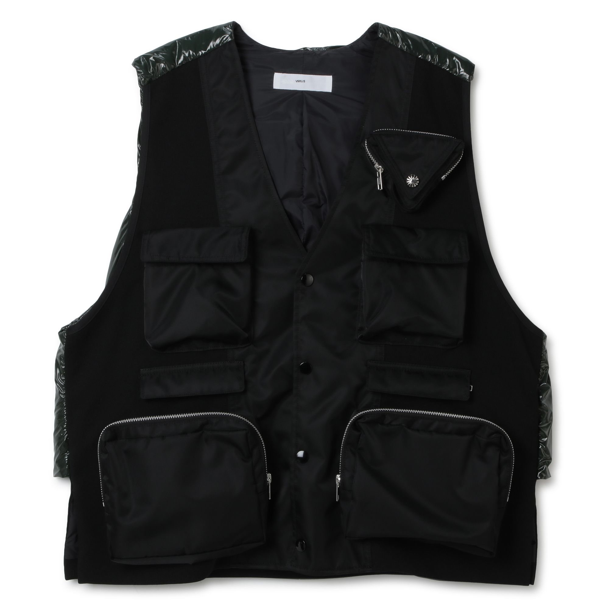 TOGA VIRILIS(トーガ ビリリース)/Coating taffeta vest