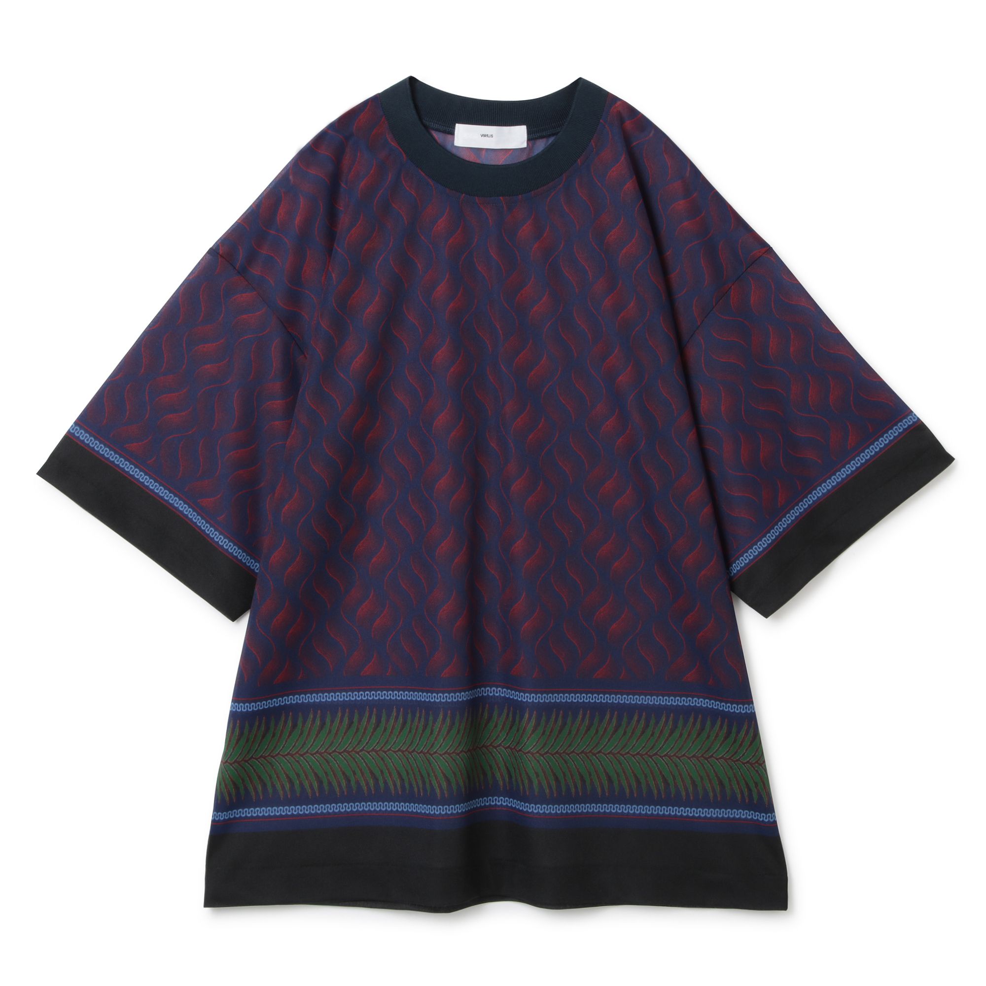  TOGA VIRILIS(トーガ ビリリース)/Sheer jersey print T−shirt