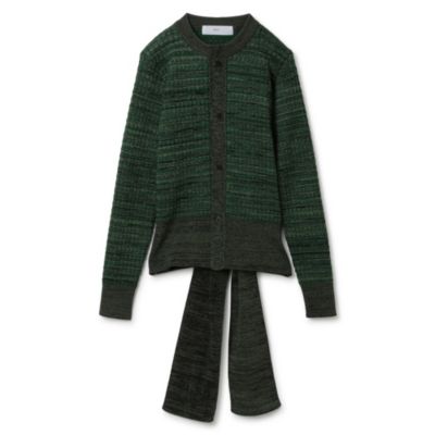 TOGA PULLA / Wide rib knit cardigan