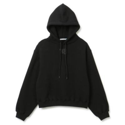 ALEXANDER WANG ESSENTIAL TERRY HOODIE WITH PUFF PAINT LOGO