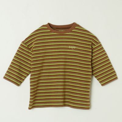 ooju border patterned long T－shirt＜KIDS＞