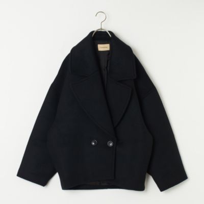 極美品✨ 22AW カレンソロジー メルトンオーバーピーコート 濃紺 38