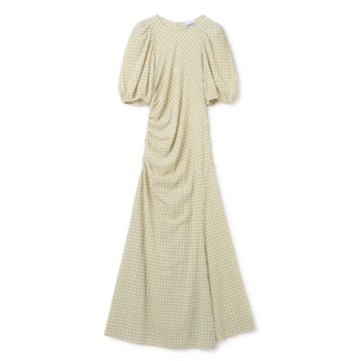 GANNI(ガニー)のStretch Seersucker Puff Sleeves Dress通販 eclat