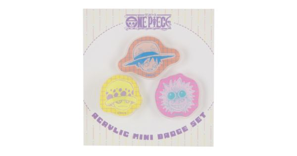 ONE PIECE(ワンピース)の『ONE PIECE』アクリルminiバッジ3個セット 