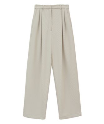 CLANE RIB STRIPE TUCK PANTS