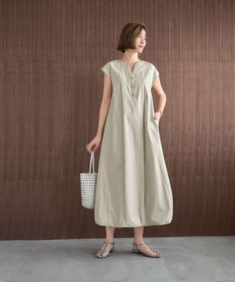 ＜集英社＞ 12closet(トゥエルブクローゼット)/【洗える】バンドカラーギャザーワンピース