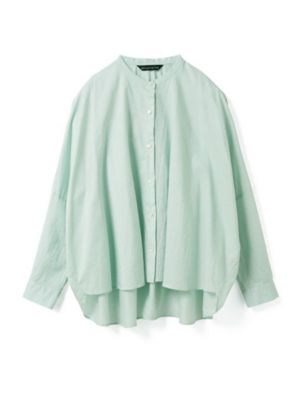 mizuiro ind(ミズイロインド)のバックギャザーワイドシャツ通販