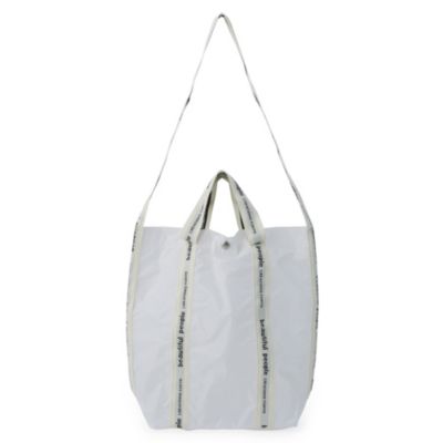 ＜集英社＞ beautiful people(ビューティフルピープル)/sail cloth logotape shoulder bag