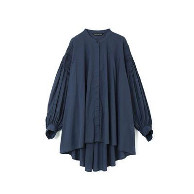 大人気 新品 mizuiro ind ピンタックパフスリーブシャツ ブラック mizuiro ind ピンタックパフスリーブシャツ｜ MARcourt ONLINE