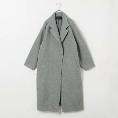 ミズイロインド LEE別注 スタンドカラーウールコート 日本製 24AW mizuiro ind(ミズイロインド)の【LEE別注】スタンドカラーウールコート