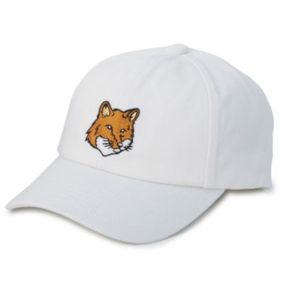 MAISON KITSUNE LARGE FOX HEAD EMBROIDERY 6P CAP