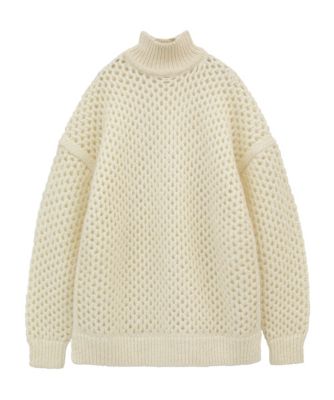 CLANE(クラネ)のDOT MESH MOHAIR OVER KNIT TOPS通販 | LEEマルシェ