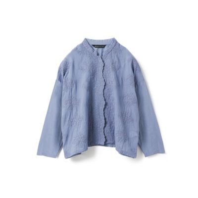 mizuiro ind(ミズイロインド)のレーススタンドカラーワイド