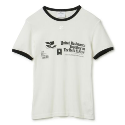 COURREGES(クレージュ)のRESISTANCE CONTRAST T－SHIRT通販
