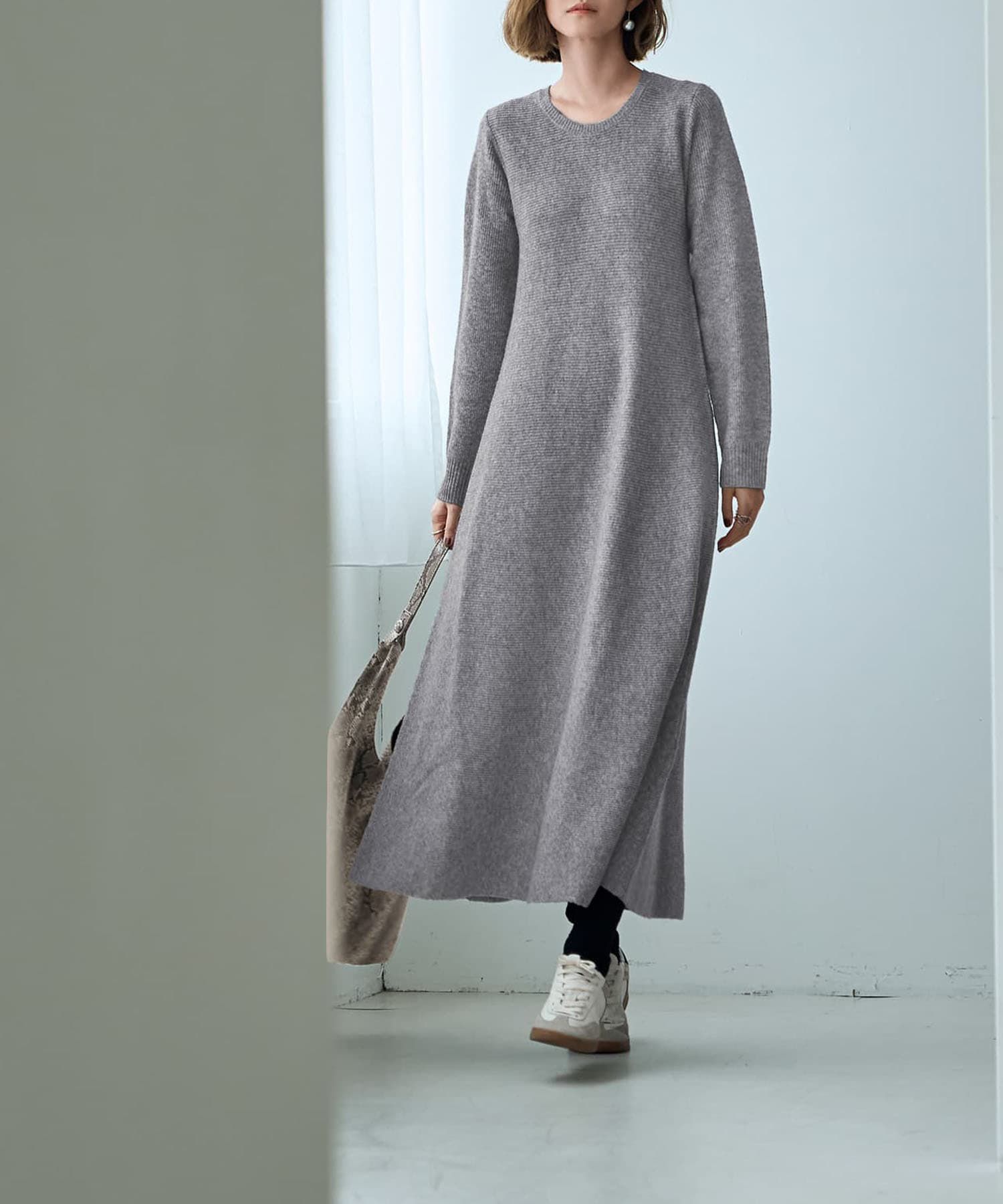 STYLE DELI(スタイルデリ)/ふんわりフレアニットワンピース