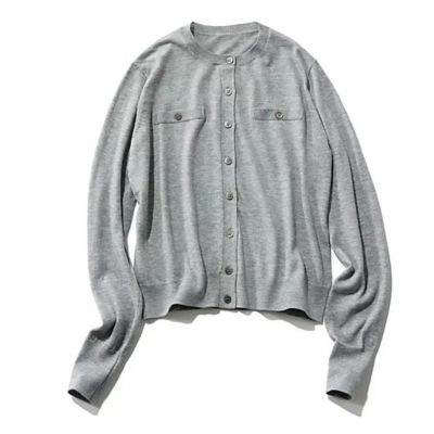 ラメフェイクポケット付きカーディガン／M7days;S sophi