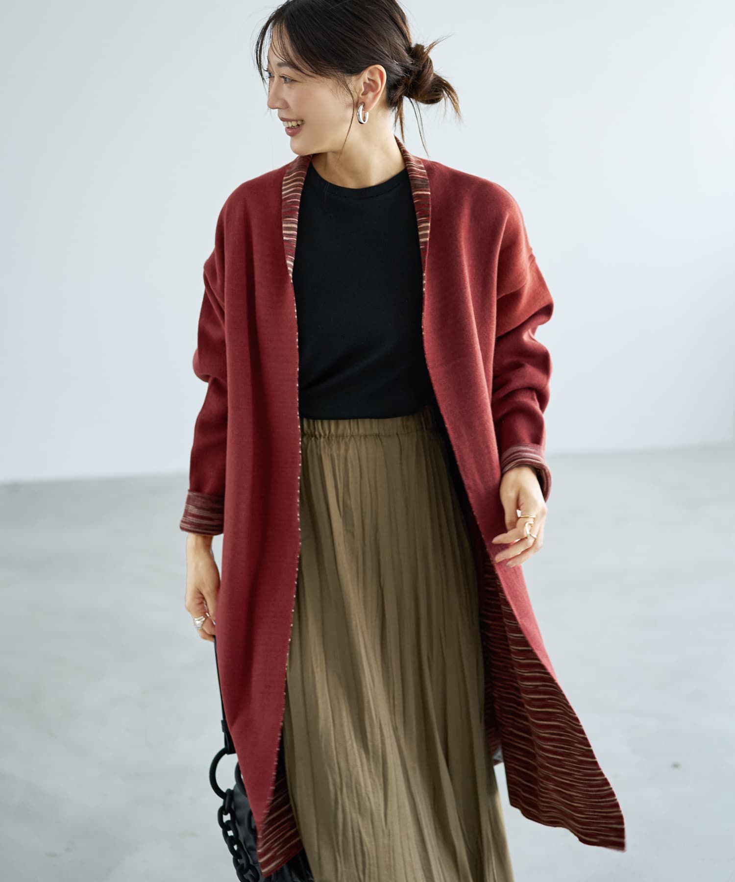 STYLE DELI(スタイルデリ)/ダブルフェイスコーディガン