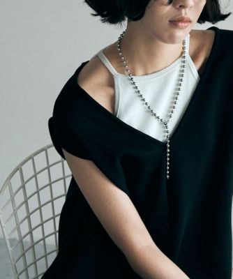 マージュール marjour CUP IN AMESURI TANKTOP （OFF WHITE