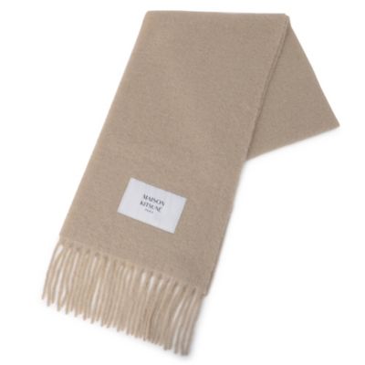 MAISON KITSUNE BABY ALPACA PLAIN SCARF